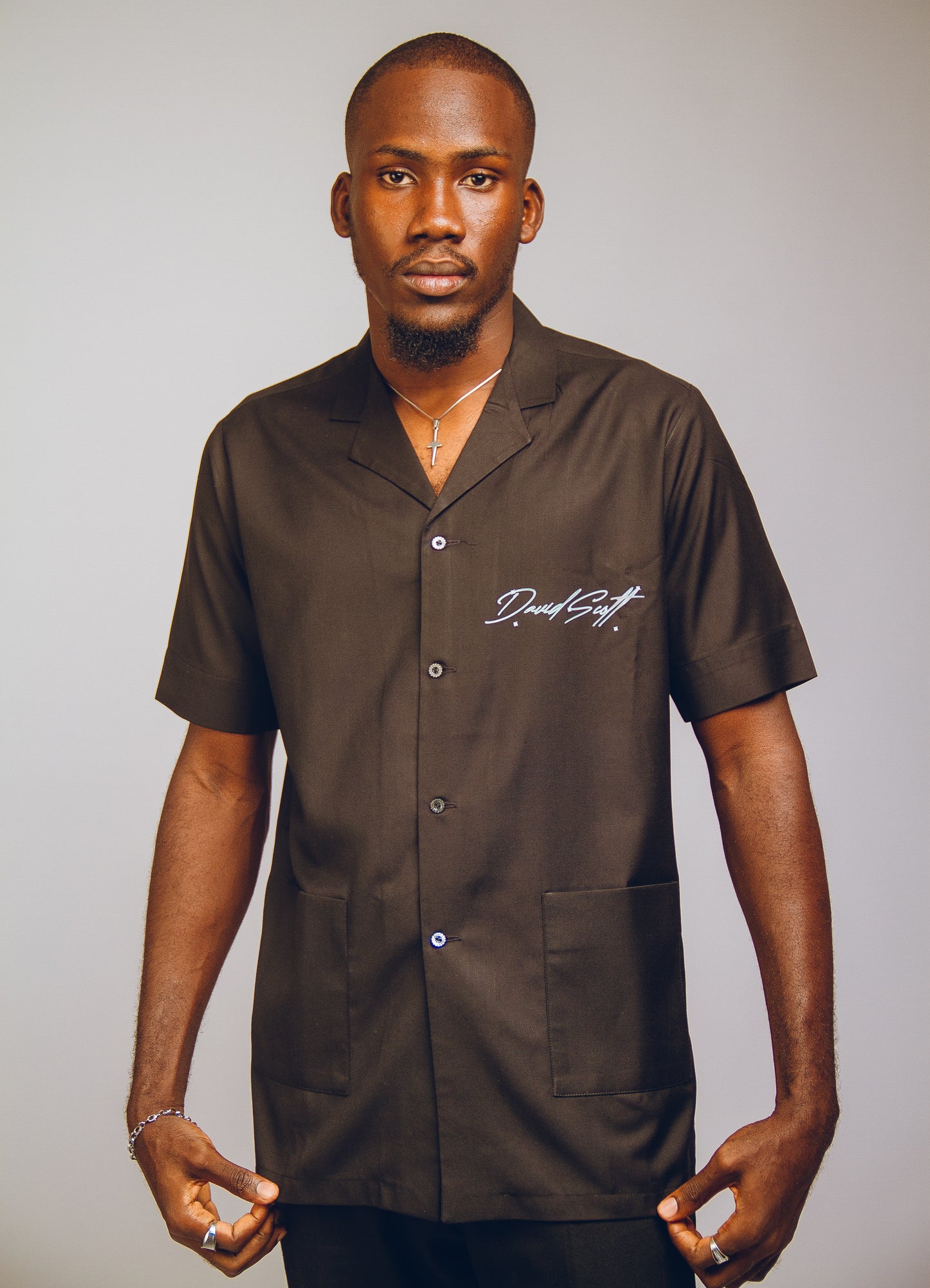 Signature Revere Shirt Kaftan by DavidScott