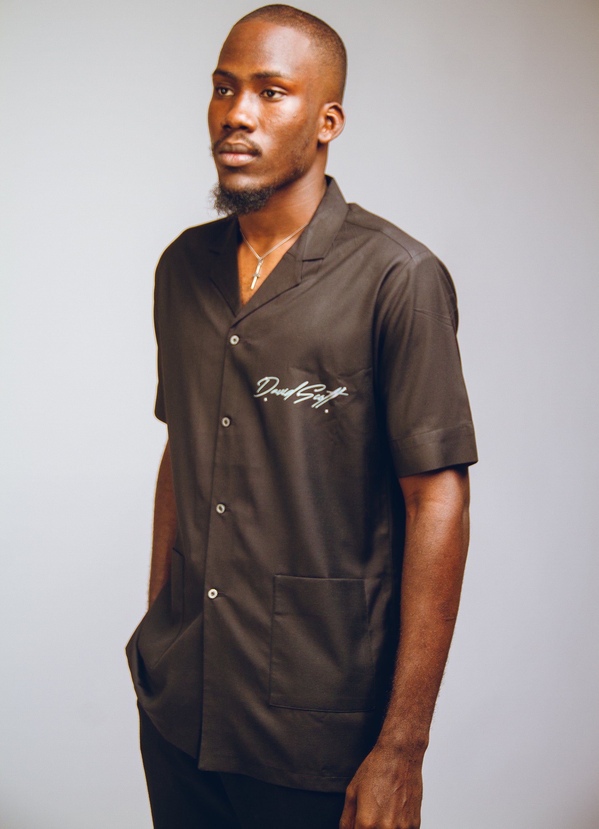 Signature Revere Shirt Kaftan by DavidScott