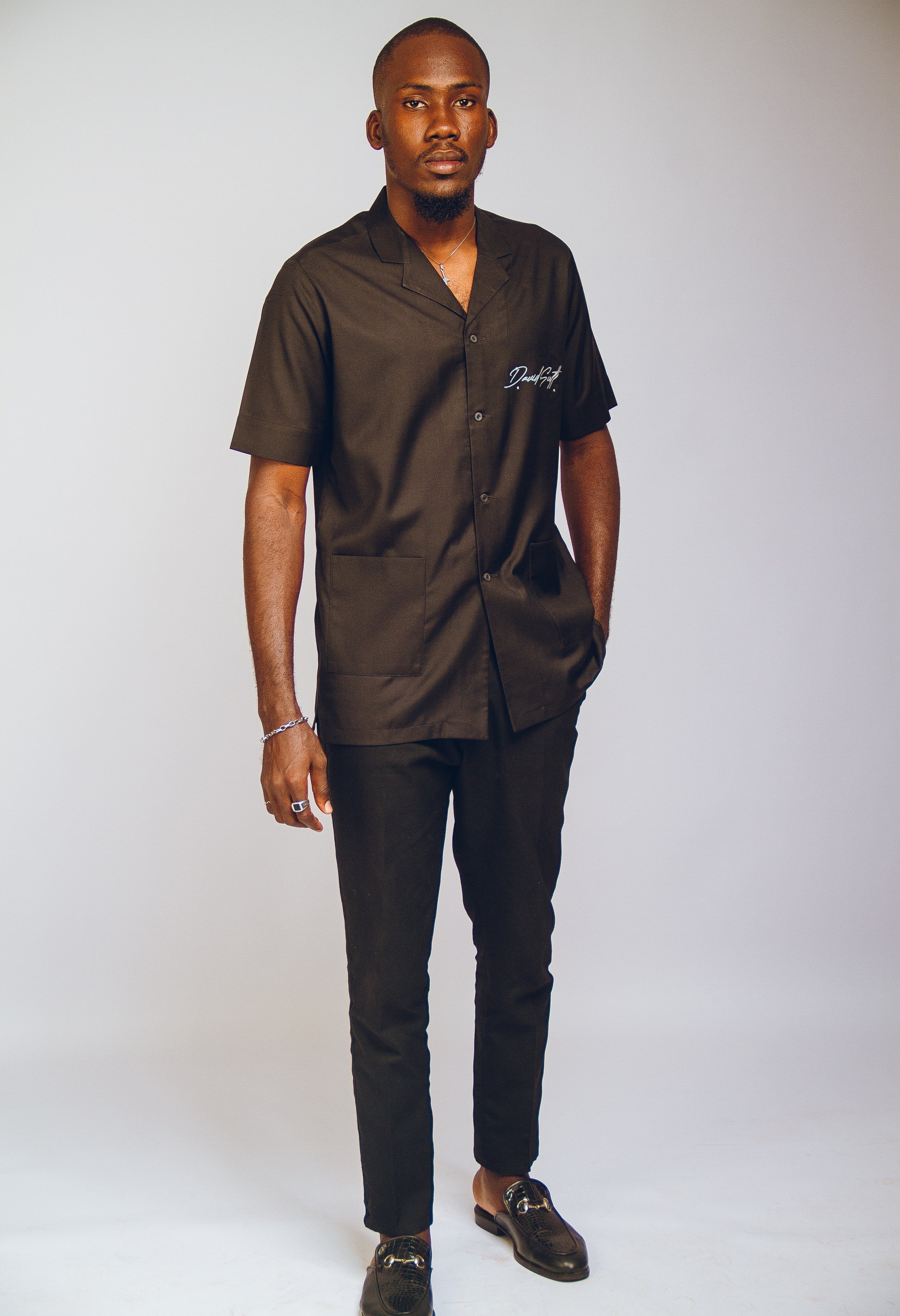 Signature Revere Shirt Kaftan by DavidScott