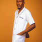 White Miami Twisted Resort Shirt Kaftan by DavidScott