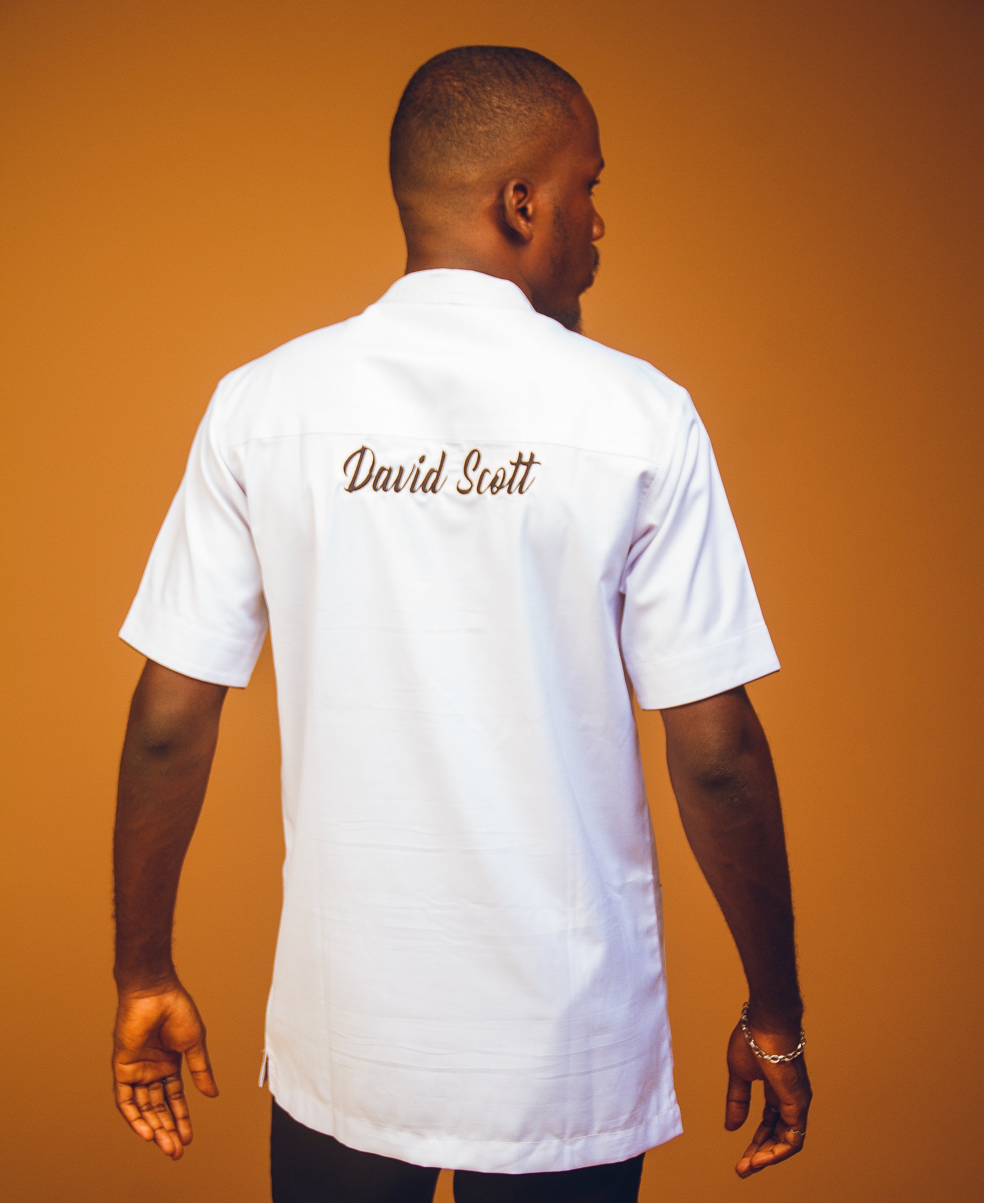 White Miami Twisted Resort Shirt Kaftan by DavidScott