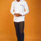 White David Scott Congress Shirt Kaftan by DavidScott