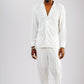 Tailored Pleats Set - White Kaftan by DavidScott