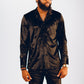 Black David Scott District Velvet Set Kaftan by DavidScott